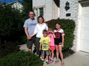 Hours after becoming homeowners. Carmel, IN.